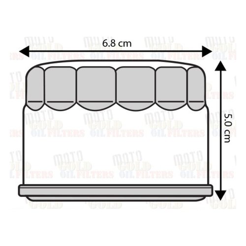 Motorcycle Oil Filter for Yamaha YFM660R Raptor 2001 to 2005