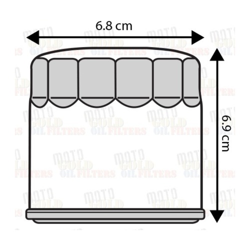 Moto Gold Oil Filter