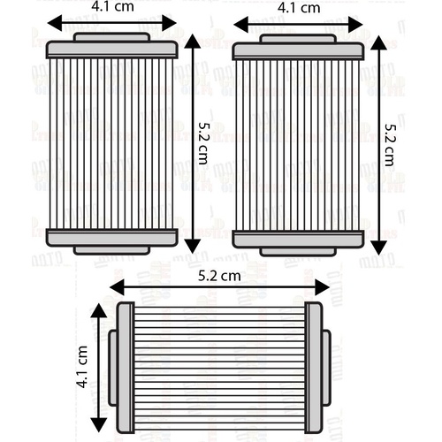 THREE (3) OIL FILTERS for KTM 690 SUPER MOTO SMC R 2014