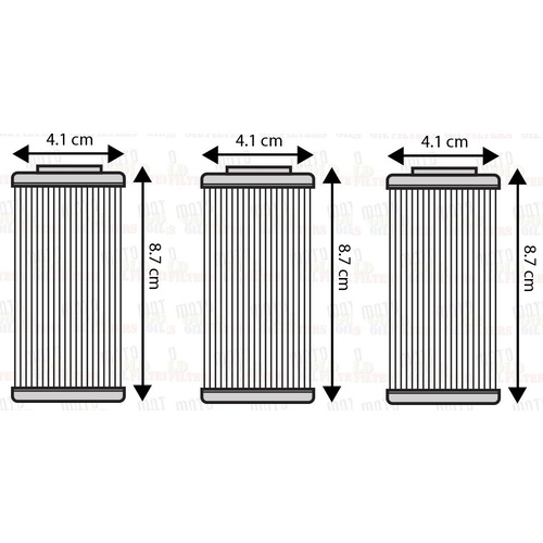 THREE PACK OIL FILTERS for HUSQVARNA HUSKY TE511 2011 2012 2013 2014