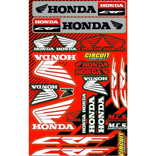 Sticker Kit for Honda CRF450RX | CRF450X | CRF70F | CRF80F | Peel n Stick