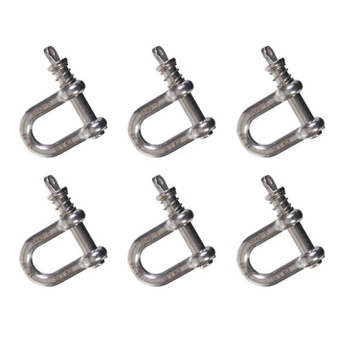 Snap-D 10mm D Shackle - 6 Pack Special