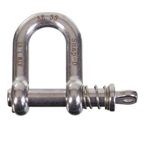 Snap-D 10mm D Shackle Stainless Steel For Towing