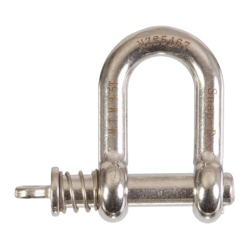 SNAP-D 12mm Stainless Steel D Shackle | 3.5T Towing Mass