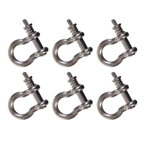 Snap-D 13mm Bow Shackle - 6 Pack Special For Towing