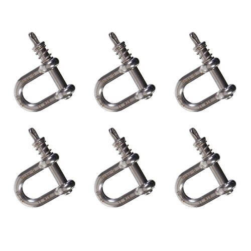 Snap-D 8mm D Shackle - 6 Pack Special