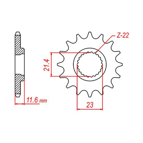 Front Sprocket 13 Tooth