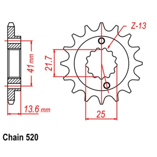 Front Sprocket 13T