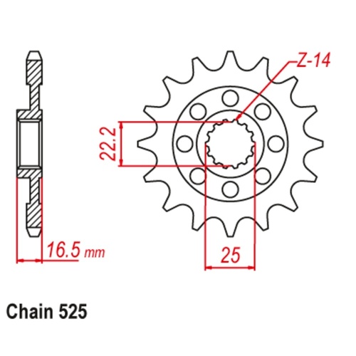 Front Sprocket 14T