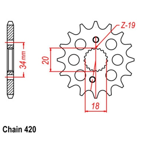 Front Sprocket 14T