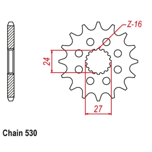 MTX Standard Front Sprocket 18T for Suzuki  GSX1300BK B-KING 2007-2014