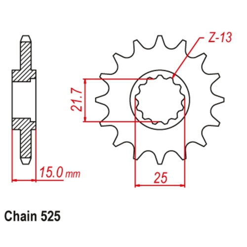 Standard Front Sprocket 15T