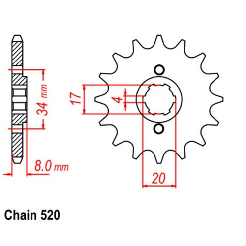 Front Sprocket 14T