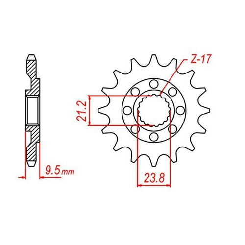 Raptor Front Sprocket 14T