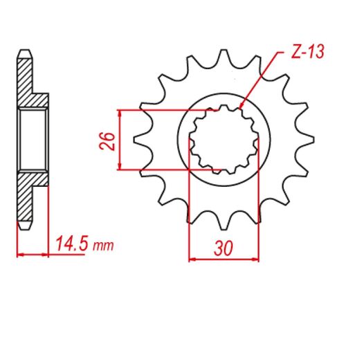 Front Sprocket 14T