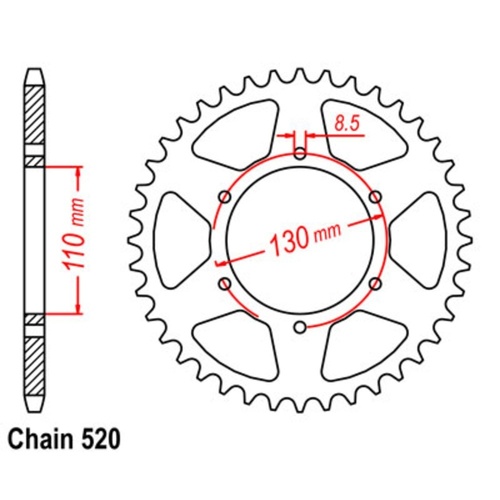 Rear Sprocket 48T