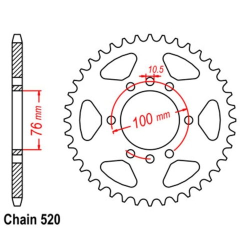 Rear Sprocket 43T