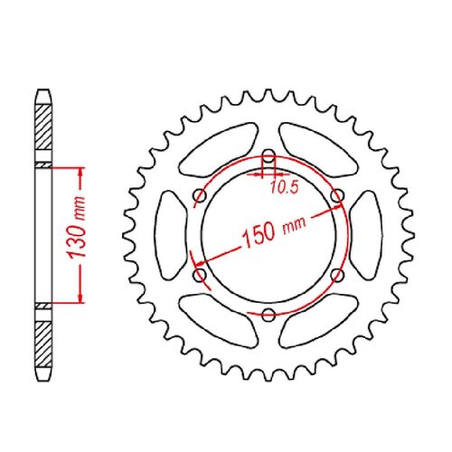 Rear Sprocket 46T