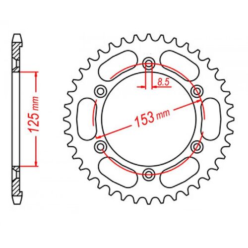 Rear Sprocket 49T