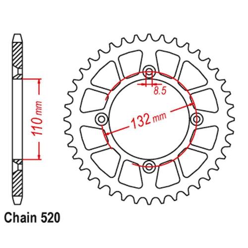 Rear Sprocket 46T