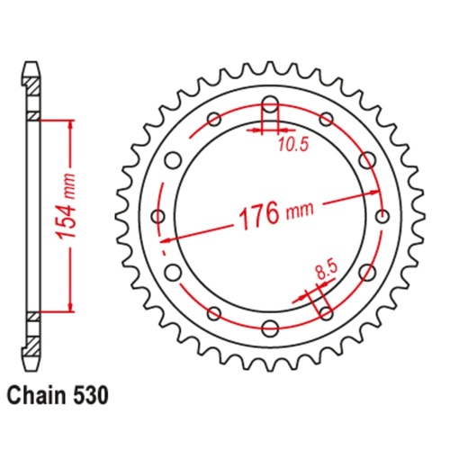 Rear Sprocket 43T