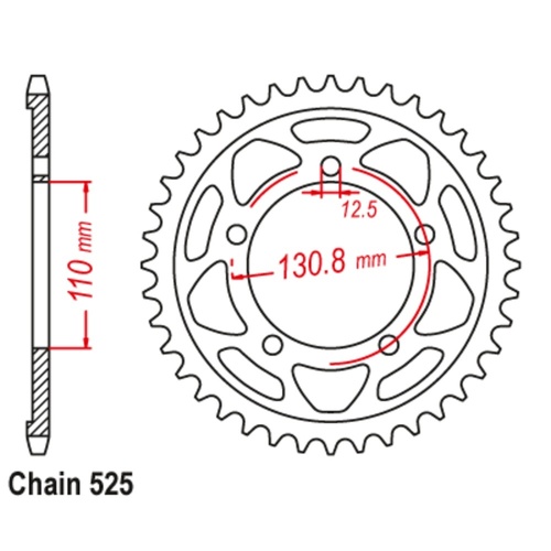 Rear Sprocket 44T