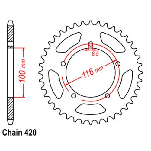 Rear Sprocket 50T