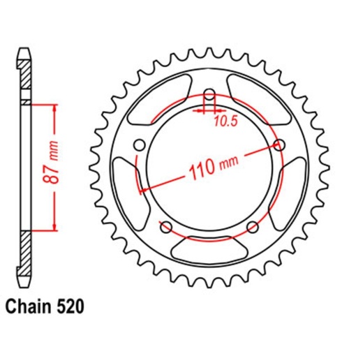 Rear Sprocket 46T