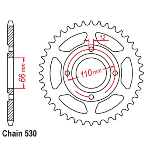 Rear Sprocket 38T