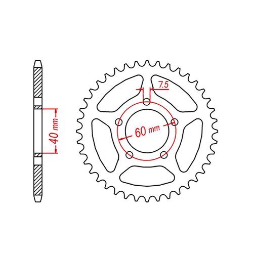 Hornet Rear Sprocket 40T