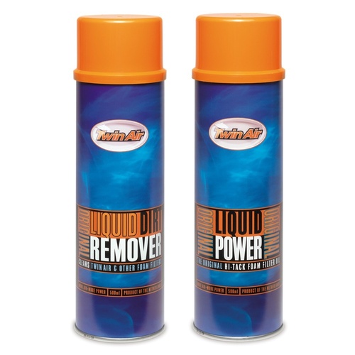 Twin Air Power Spray + Dirt Remover Spray Pak (2x500ml) for Husqvarna TE630 2011