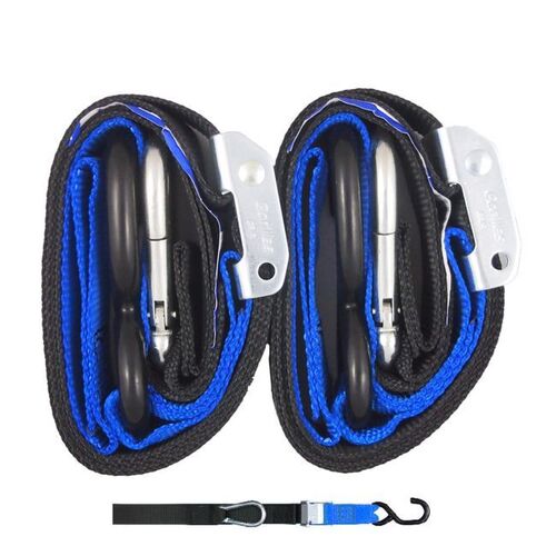  Tie Down 38mm S/Hk Black/Blue Loop for Yamaha YZ85L Big Wheel