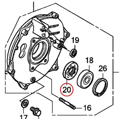 Whites Dust Seal-Rear Brake Seal - 44X58X8 for Honda TRX90 2WD 1993 to 2006