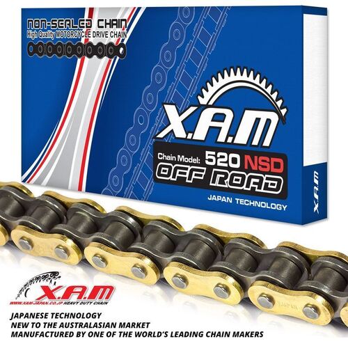 Non-Sealed Dirt Gold/Black Chain 520 x 114 Links