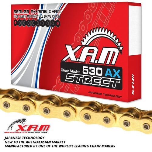 Gold X-RING CHAIN 118 Links  for Suzuki  GSF1250S BANDIT ABS 2014-2017