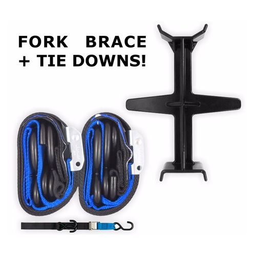 Black And Blue Tie Down Brace + Tie Downs for TTR230 YZ125 YZ250 YZ250F YZ450F